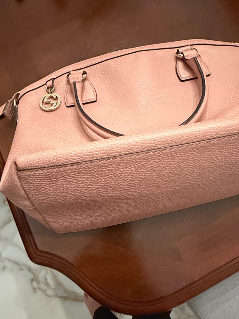 Gucci Pink Leather Hobo Bag - Picture 8 of 12